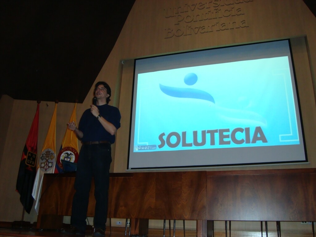 Conferencia de SOLUTECIA en la UPB, Medellín, 2010